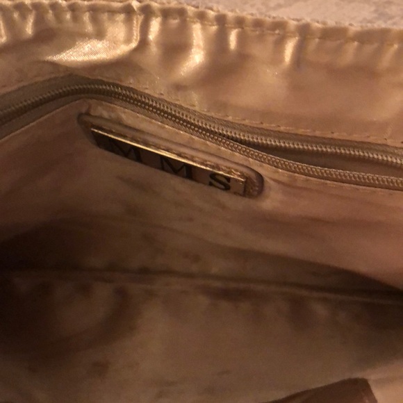 Mock snakeskin envelope studded bag - Picture 3 of 4